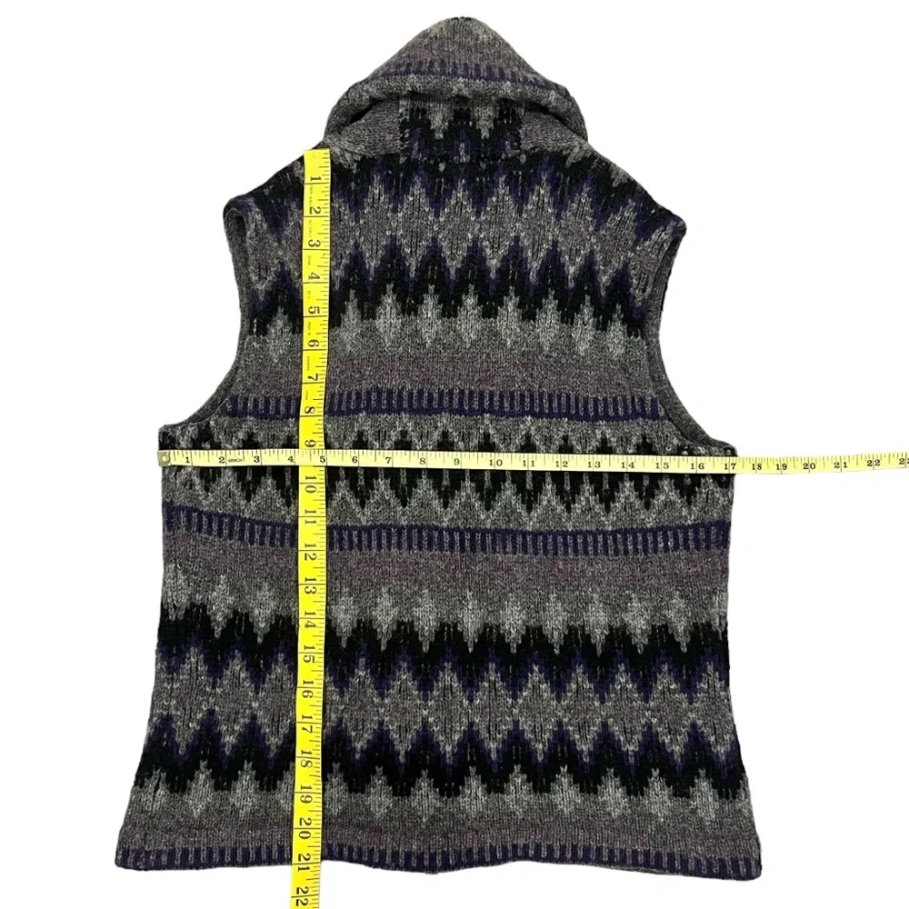 Lauren Ralph Lauren Women’s Lambswool Sweater Vest Shawl Collar Southwes… - Picture 15 of 15